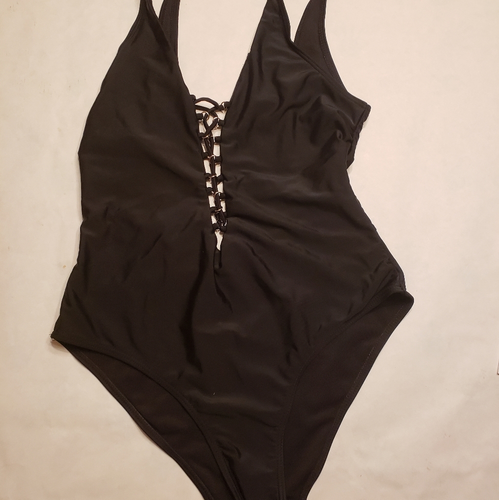 4/$25🌻Tinibikini black one piece swimsuit